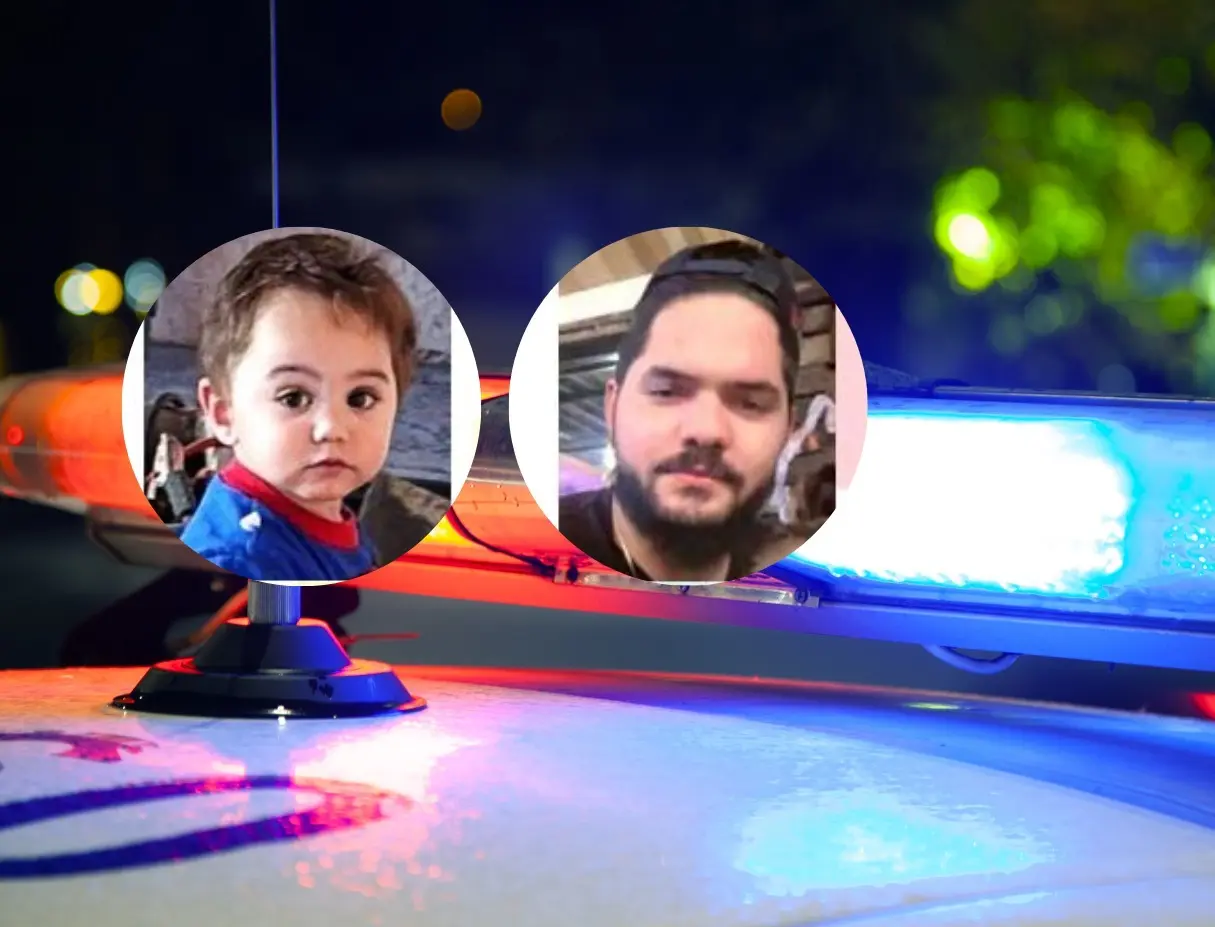 El menor, identificado como Ismael Santiago Montes Bosques, fue sustraído presuntamente por su papá, Aarón Montes Nicolás, el pasado 16 de abril de 2025. Foto: Canva/Fiscalía General de Justicia de Nuevo León.