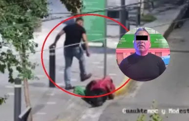 VIDEO | Detienen a hombre tras ser captado agrediendo a una persona en Monterrey