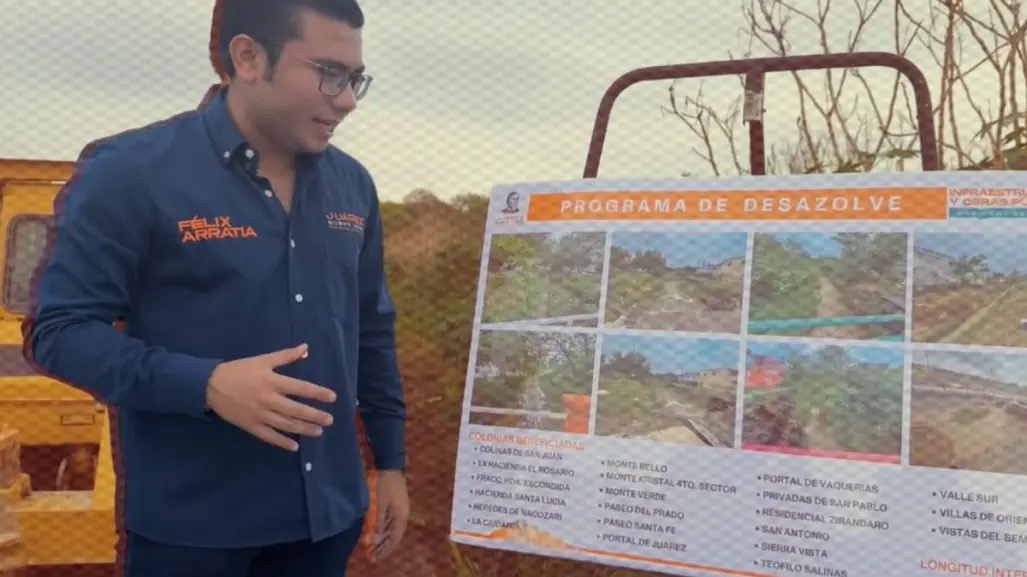 Félix Arratia da inicio al Programa de Desazolves en Juárez