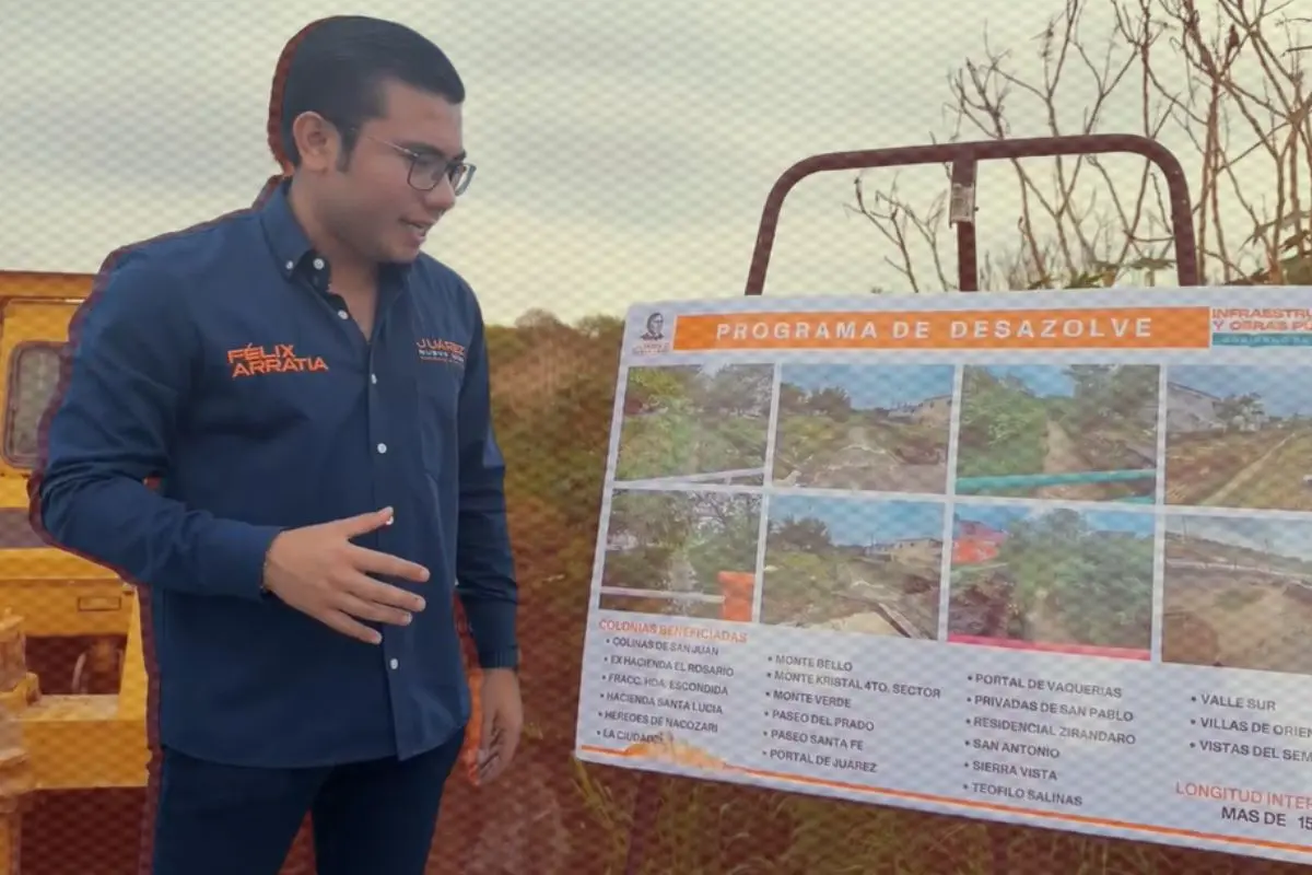 El desazolve constante es fundamental para que el sistema pluvial funcione Foto: facebook alcalde de Juárez
