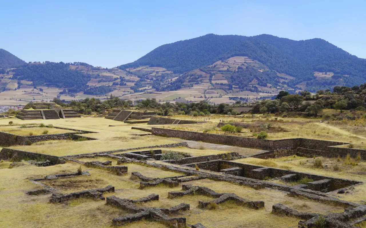 Vista de la zona arqueológica de Teotenango, una antigua ciudad amurallada con más de mil años de historia, ubicada al sur del Valle de Toluca. Foto: FB/ Instituto Nacional de Antropología e Historia (Canva)