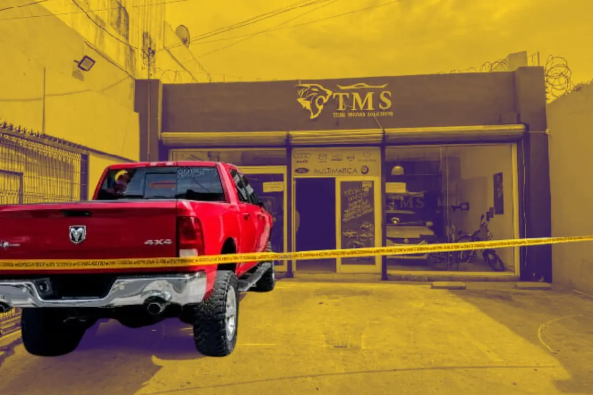 Cateo en empresa financiera TMS. Foto: Fiscalía General de Justicia de Nuevo León