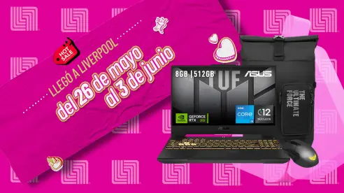 Hot Sale Liverpool: Liverpool tiene esta laptop gamer con 6 mil pesos de descuento