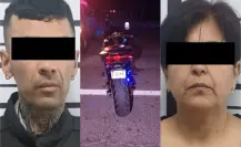 Pareja es detenida en moto robada al intentar cruzar filtro en Santiago