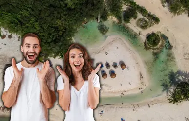 La playa de la Riviera Maya que es única en México porque conecta un cenote con el Mar Caribe
