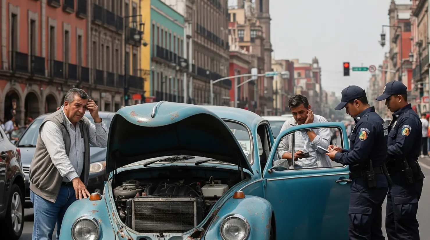 Infracción en CDMX. IA