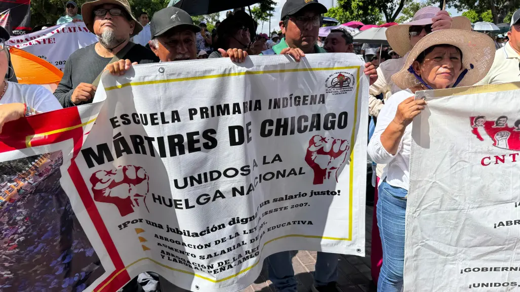 Continúa el paro de maestros de la CNTE en Yucatán: piden mejores condiciones laborales