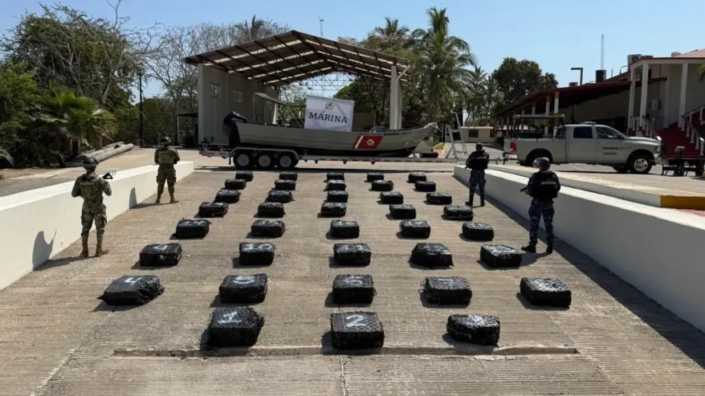 Armada de México asegura 1500kg de cocaína en Litoral de Jalisco