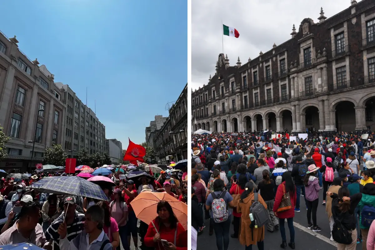Marchas y concentraciones en CDMX. Foto: Mario Flores