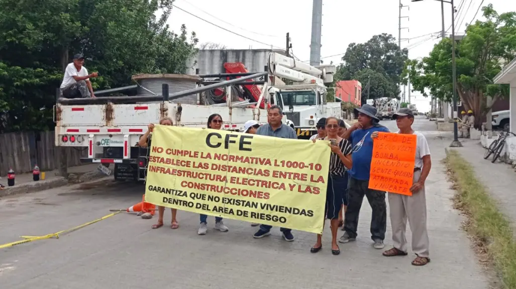 CFE ignora orden judicial al continuar con obra federal en Tampico: vecinos exigen justicia