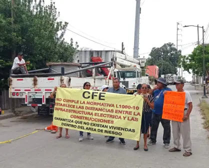 CFE ignora orden judicial al continuar con obra federal en Tampico: vecinos exigen justicia