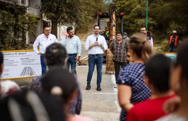 David de la Peña inicia obra para llevar agua potable a El Álamo