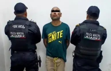 Detienen a hombre tras atacar con un palo a una mujer en Juárez