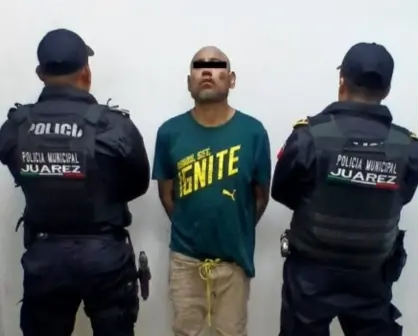 Detienen a hombre tras atacar con un palo a una mujer en Juárez