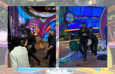 "El Patrón" provoca caos en "VLA", golpea a un hombre en vivo y lo sacan del programa