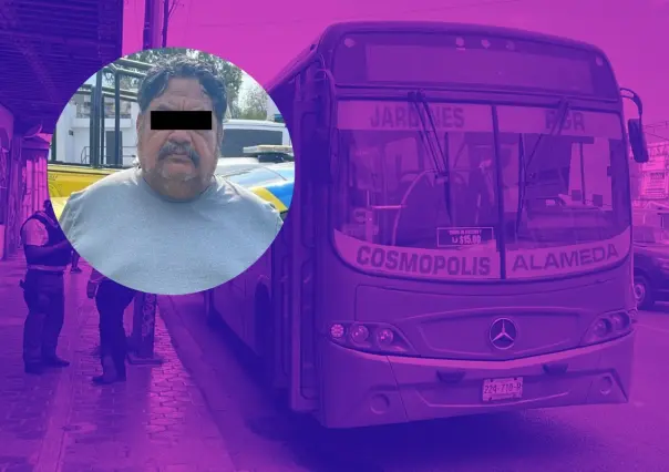 Detienen a hombre por abuso sexual en camión urbano de Monterrey