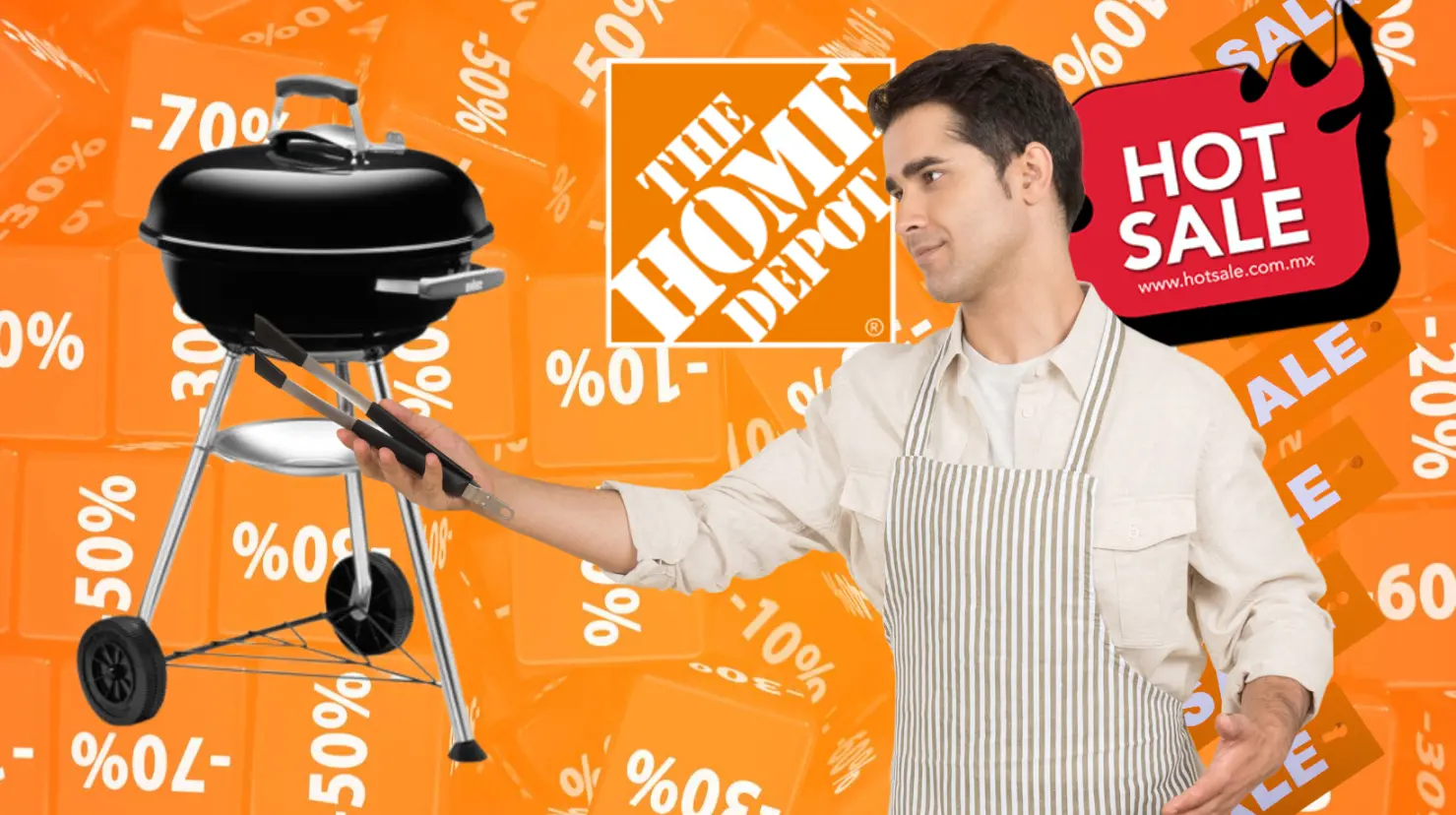 Hot Sale en The Home Depot: Asador por menos de 2 mil pesos. Foto: Canva | The Home Depot.
