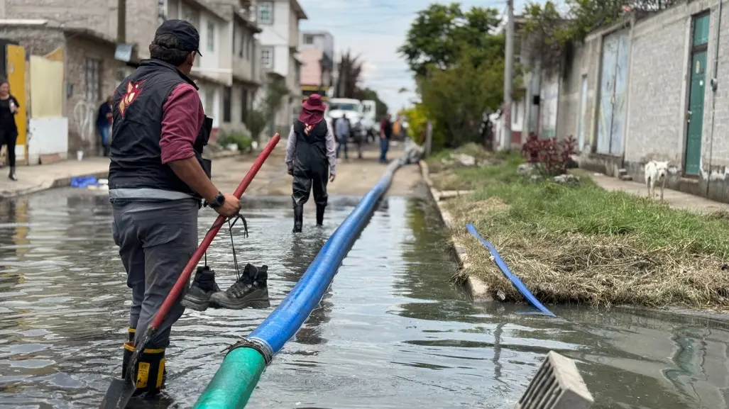 ¡Aguas! Lluvias provocan encharcamientos en estas colonias de Chalco, Edomex