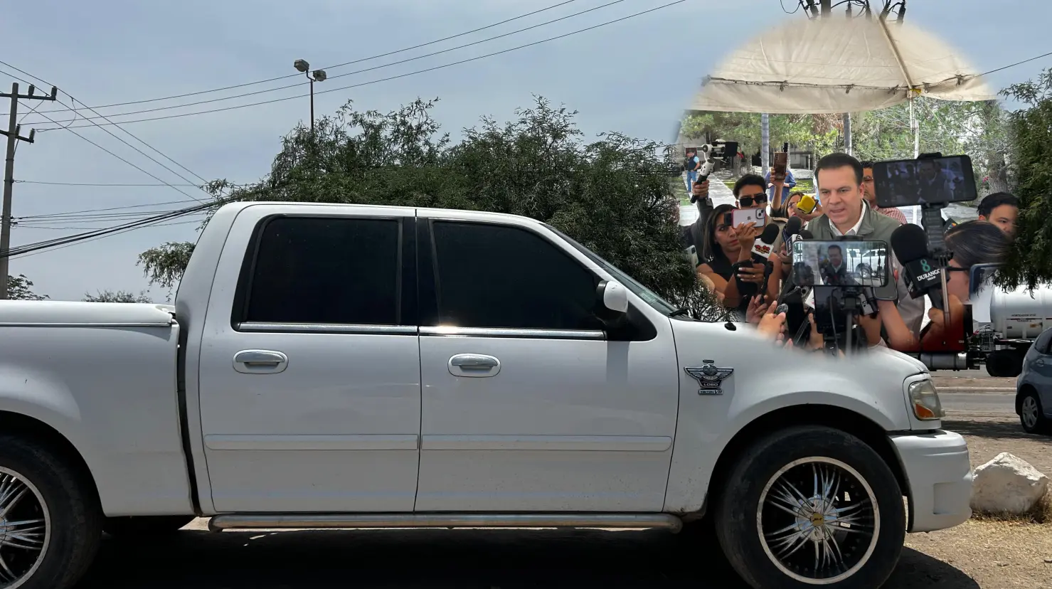 Foto: Alejandro Ávila | El gobernador Esteban Villegas advierte revisiones a vehículos polarizados este domingo.