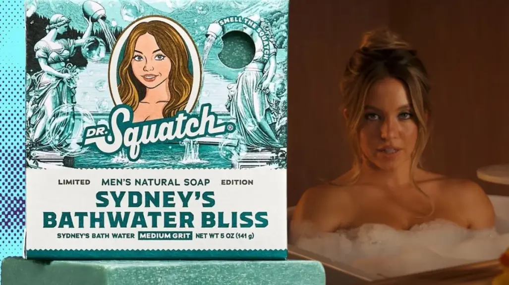 Sydney Sweeney promociona barras de jabón con agua de su baño
