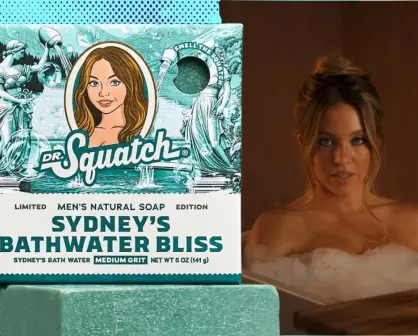 Sydney Sweeney promociona barras de jabón con agua de su baño