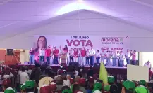 Acompaña Luisa Alcalde cierres de campaña en Veracruz