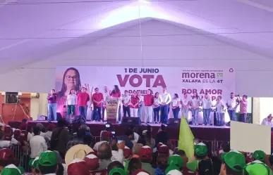 Acompaña Luisa Alcalde cierres de campaña en Veracruz