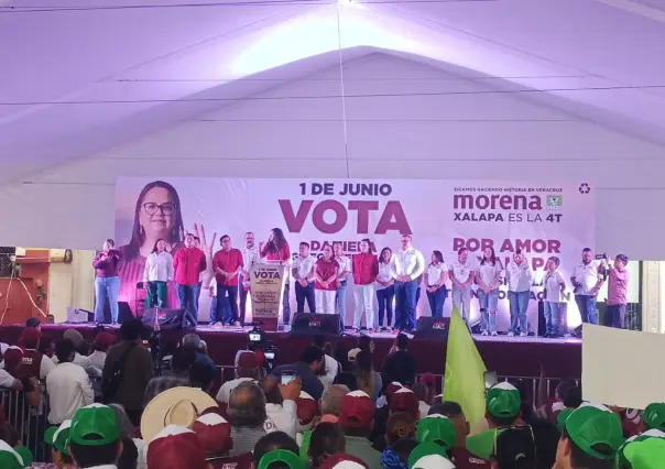 Acompaña Luisa Alcalde cierres de campaña en Veracruz