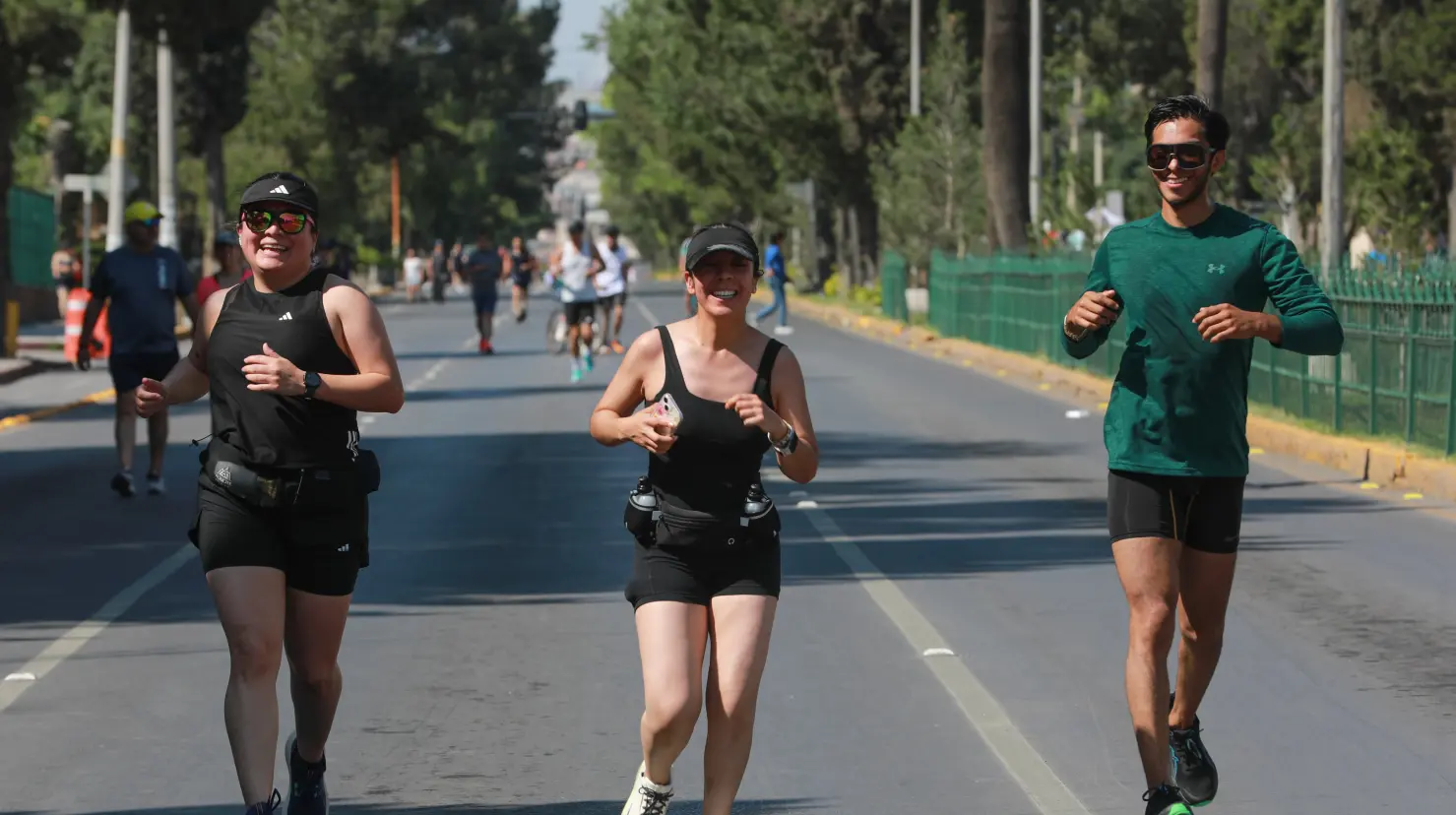 Por las altas temperaturas se modificó el horario de la Ruta Recreativa en Saltillo. (Fotografía: Gobierno de Saltillo)