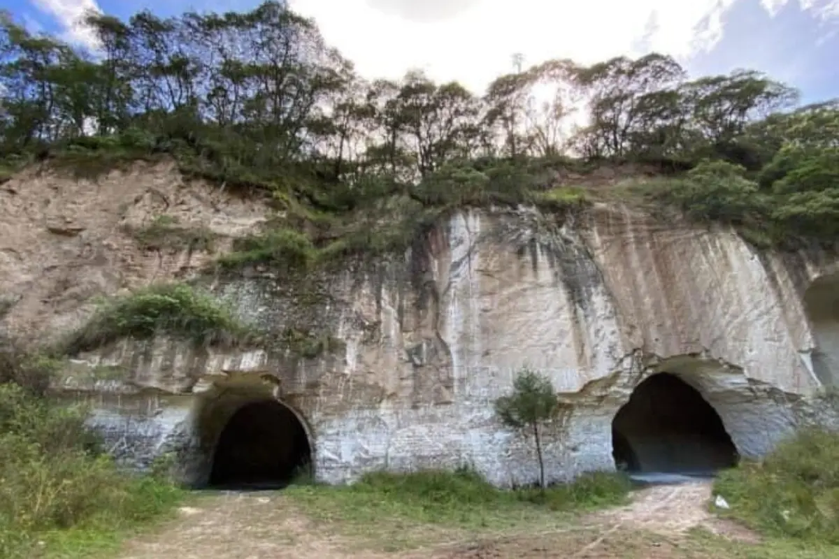 Las Minas de Tiza se localizan a 30 minutos de la ciudad de Tlaxcala, en el Ejido San Francisco La Blanca. Foto: Secretaría de Turismo