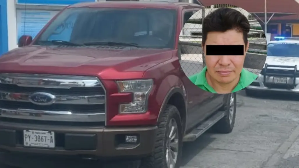Detienen a un hombre con camioneta robada en Monterrey