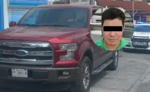 Detienen a un hombre con camioneta robada en Monterrey