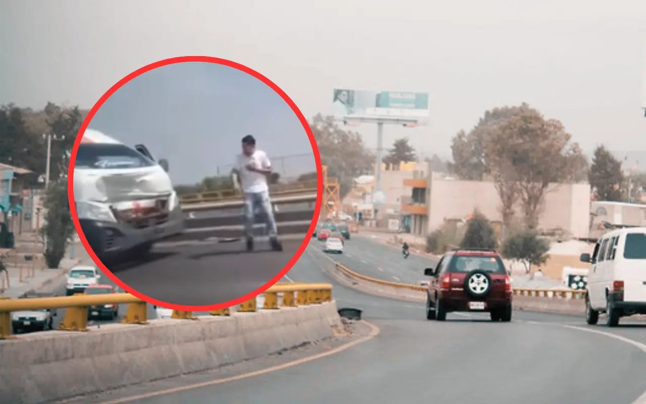 El lugar del accidente fue acordonado por elementos de seguridad tras el atropellamiento. Foto: FB/ Noticias Tecámac (Canva)