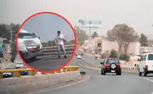 Accidente en el Edomex: mujer arrollada por combi en la México-Texcoco