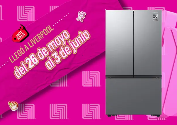 Liverpool tiene este refrigerador Samsung con 16 mil pesos de descuento