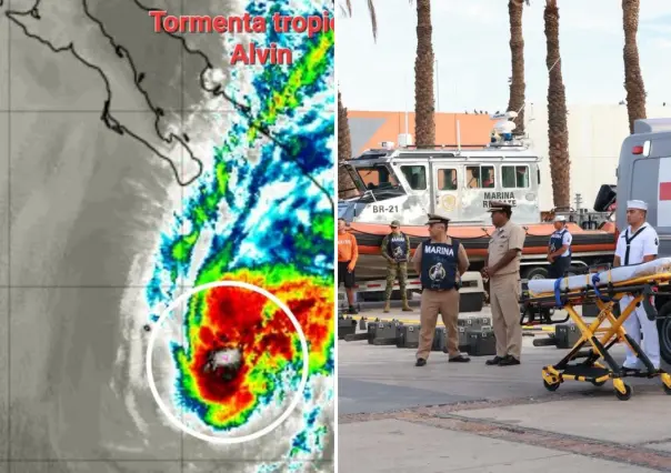 Tormenta tropical Alvin: Marina activa fase de prevención en Baja California Sur