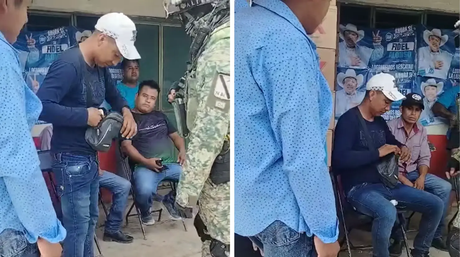 PAN acusa operativo militar en casa de su candidato en Texcatepec. Foto: Captura de pantalla (Facebook: Alejandro Mendez Desiderio)