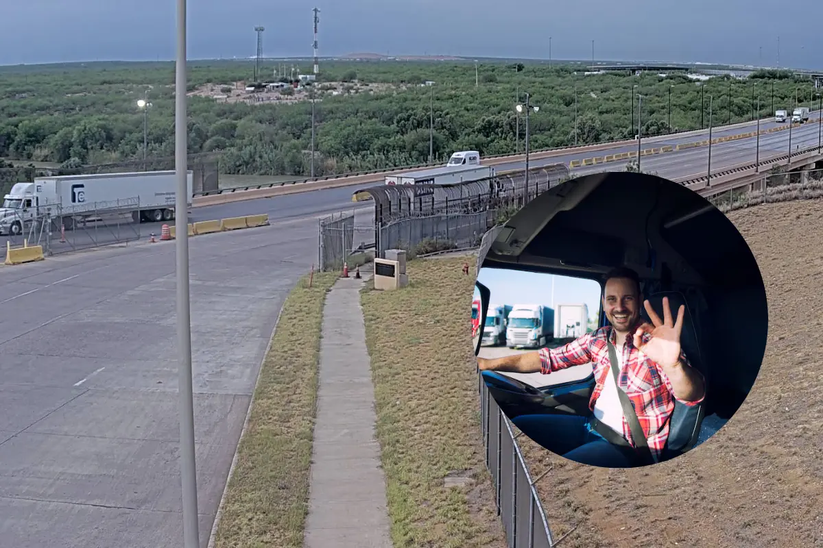 Sin tráfico por el momento en el puente Comercio Mundial en Nuevo, Laredo, Tamaulipas | Foto: Perla Herrera