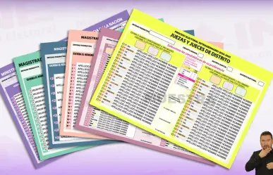 ¿Qué significan los colores de las boletas de la elección al Poder Judicial?