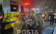 Rescatan a mujer adulta de incendio en Guadalupe