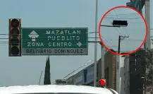 Los semáforos de Durango cuya luz roja es casi invisible
