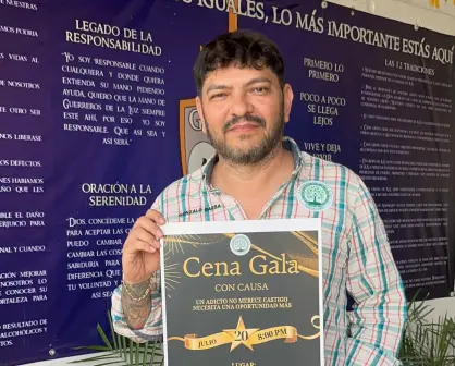Cena con causa en apoyo a personas con adicciones en Mérida