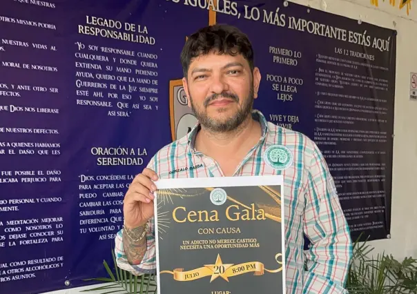 Cena con causa en apoyo a personas con adicciones en Mérida
