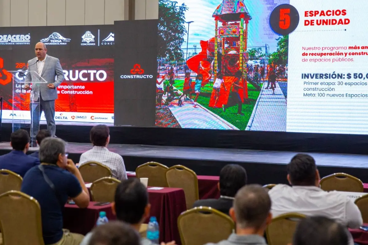 El municipio de Juárez participó en la expo con la presentación de su estrategia integral de infraestructura y desarrollo urbano. Foto: Gobierno de Juárez
