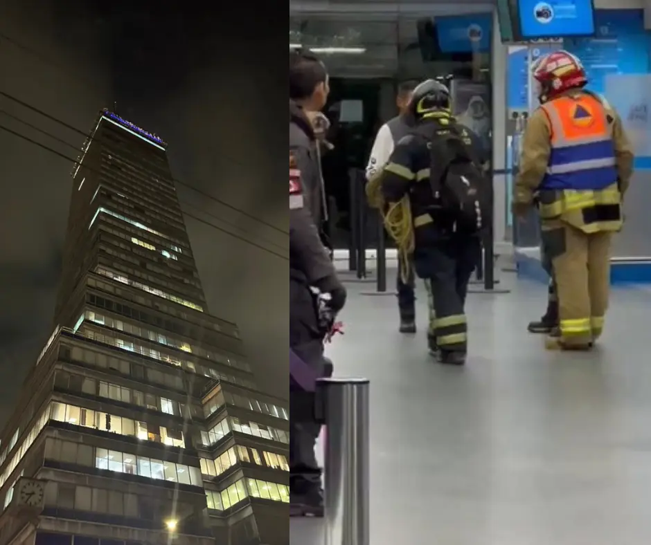 10 personas atrapadas en Torre Latinoamericana en la CDMX Foto: Captura de Pantalla