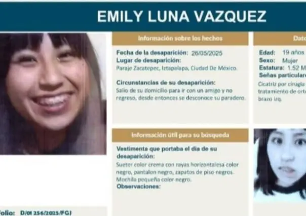Justicia para Emily Luna: hallan su cuerpo tras días desaparecida en la CDMX; denuncian omisiones en búsqueda