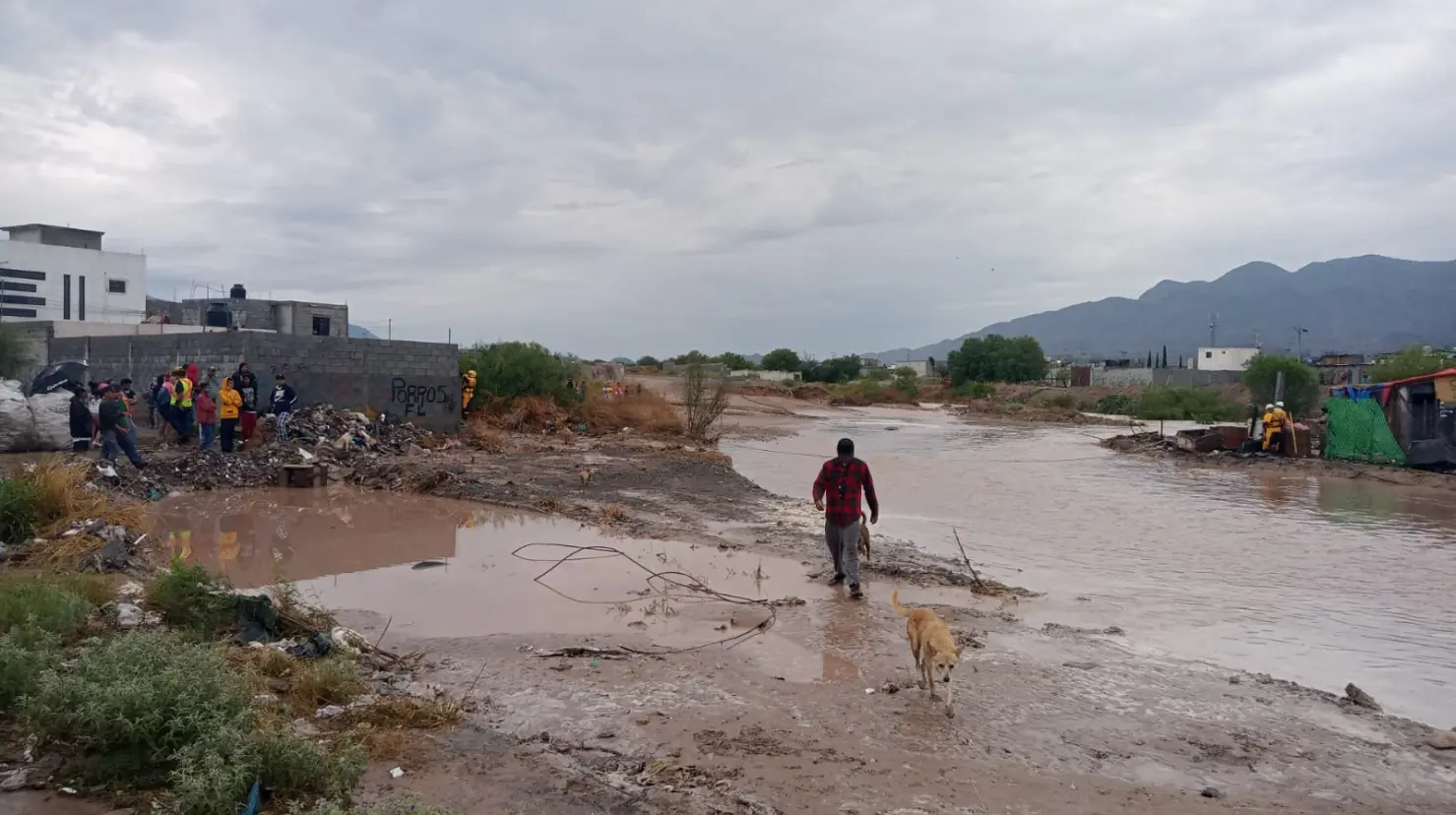 Este viernes se registraron intensas lluvias en el municipio de Saltillo. (Fotografía: Gobierno de Saltillo)