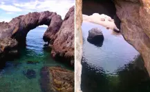 ¿Dónde está Playa Los Arquitos? La playa de arcos de piedra que pocos conocen en BCS