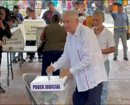 AMLO reaparece para votar en la elección judicial