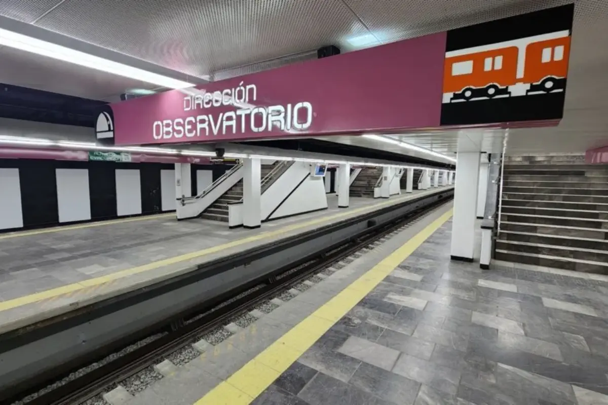 Estación Observatorio línea 1 Metro CDMX. Foto: metro.mx | Canva